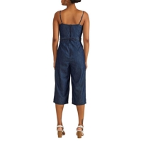 Yumi Yumi Blue Cotton Denim Jumpsuit