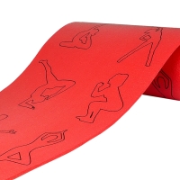 Mat JP 180x50x0,8 cm conductor+HDPE (black yoga) red