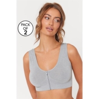 Studio 2 Pack Seam Free Zip Comfort Bra