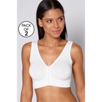 Studio 2 Pack Seam Free Zip Comfort Bra