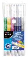 Set 6 Pixuri Colorate Cu Glitter Kidea