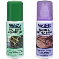 Pantof A set of impregnants Nikwax Fabric and piele and Cleaning Gel for 2x125ml