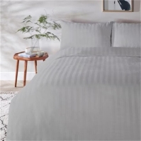 Homelife 100% Cotton Stripe Sateen Duvet Set