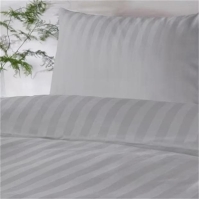 Homelife 100% Cotton Stripe Sateen Duvet Set