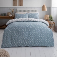 Homelife Printed Rouched Pleat Ditsy Leaves Duvet Set