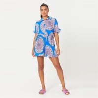 Camasa Be You Pleated Print and Short Co-ord Set