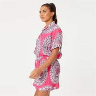 Camasa Be You Pleated Print and Short Co-ord Set