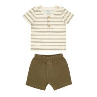 Camasa Hello World Boy 2 Piece T- and Short Set bebelus