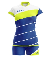 Set complet volei Lybra DONNA Zeus albastru roial galben fosforescent