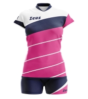 Set complet volei Lybra DONNA Zeus fucsia bleumarin