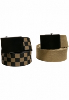 Curea Check And Solid Canvas 2-Pack Urban Classics