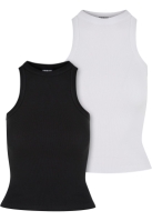 Racer Back Rib Top 2-Pack dama Urban Classics