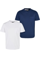 Tricou Organic Cotton Basic Pocket 2-Pack baietel Urban Classics