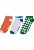 Soseta Sneaker Checks 3-Pack Urban Classics