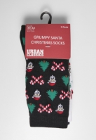 Soseta Grumpy Santa Christmas 3-Pack Urban Classics