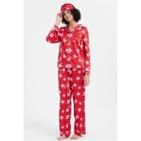 Pijama Linea Star Satin and Eye Mask Set