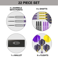 Target Darts Luke Littler 22G Brass Dart Set