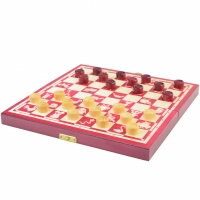 Chess and checkers Fabulous Animal World 25cm