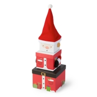 The Spirit Of Christmas Set of 3 Santa Gift Boxes