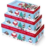 The Spirit Of Christmas Set of 3 Santa Train Gift Box Sets