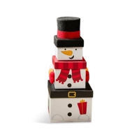 The Spirit Of Christmas Set of 3 Snowman Gift Boxes