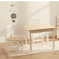 Tooky Toys Wooden Table and 2 Chair Set copil