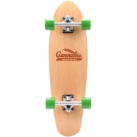 Skateboard Meteor Cannabis Green-Brown-Orange 22595