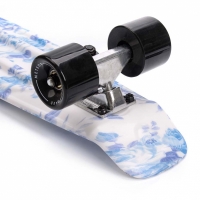 Skateboard Meteor Multicolor Flower white-blue 22608