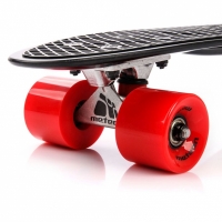 Skateboard METEOR black / red / 23687