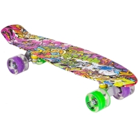 Skateboard Plastic 22' Enero Graffiti Led 1030852