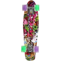 Skateboard Plastic 22' Enero Graffiti Led 1030852