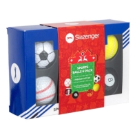 Slazenger Ballset 6Pkxmas 61 GOLF GIFT SPORTS BALLSET 6 PACK