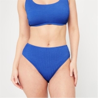 Be You Textured High Waist Bikini Bottoms