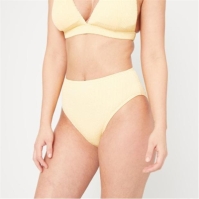 Be You Textured High Waist Bikini Bottoms