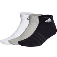 Soseta adidas Thin and Light Ankle 3P white, gray, black IC1283