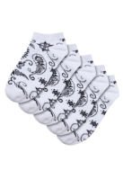 Soseta Bandana Pattern No Show 5-Pack Urban Classics