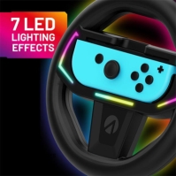 Stealth Joy-Con Light-Up Racing Wheel - Nintendo Switch & Switch OLED