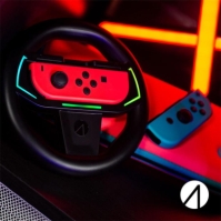 Stealth Joy-Con Light-Up Racing Wheel - Nintendo Switch & Switch OLED