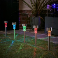 Studio Pack of 10 Colour Changing Solar Stake Lights