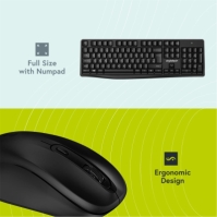 Styletech Wireless Keyboard and Mouse - Black