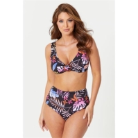 Be You Palm Print Triangle Bikini Top