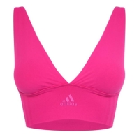 adidas Active Seamless Micro Stretch Long Line Plunge Bra