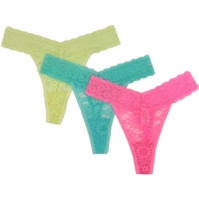 Studio 3 Pack Lace Thong