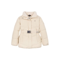 Tommy Hilfiger TEDDY COLLAR MID LENGHT PUFFER