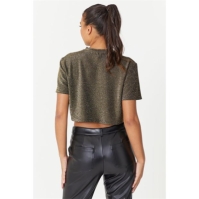 Be You Glitter Lurex Crop Top