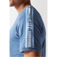 Camasa 11 Degrees Retro Taped T- - Elemental Blue