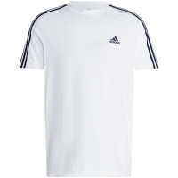 Tricou Adidas Essentials Single Jersey 3-Stripes white IC9336