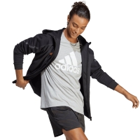 Tricou Men's Adidas Essentials Single Jersey 3-Stripes Gray IC9350