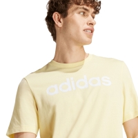 Camasa Men's T- adidas Essentials Single Jersey Linear Embroidered ? yellow IZ4769