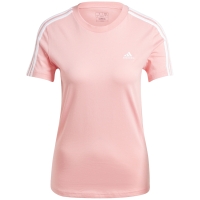 Tricou 's adidas Essentials Slim 3-Stripes pink IY4200 dama